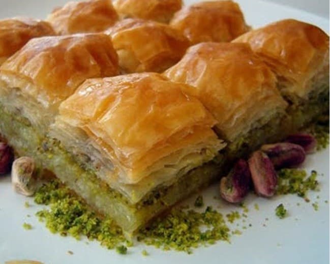 Sweet baklava dessert